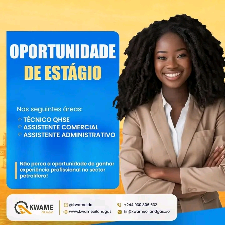 Oportunidade De Estágio Para Técnico De Qhse Assistente Comercial Assistente Administrativo 