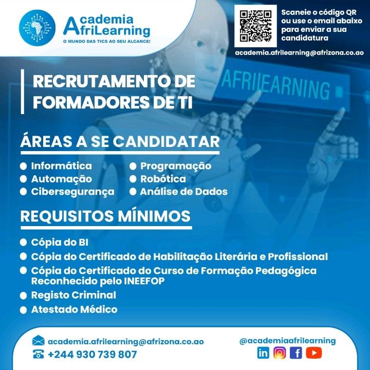 RECRUTAMENTO DE FORMADORES DE TI