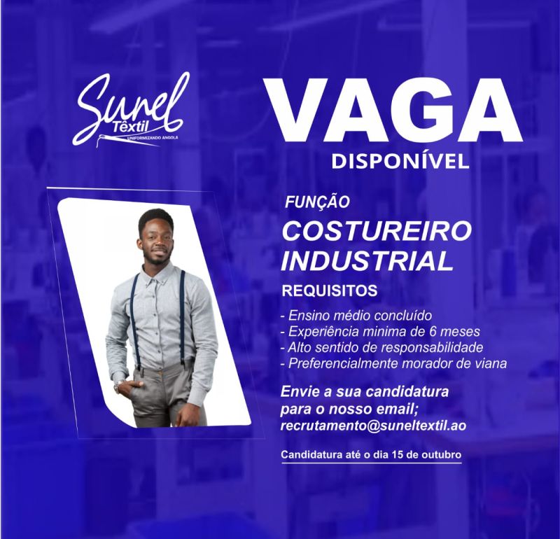 Vaga para  um(a) costureiro(a)