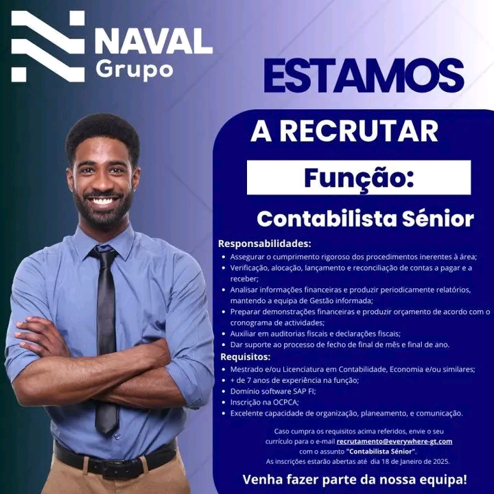 Vaga para Contabilista Sénior