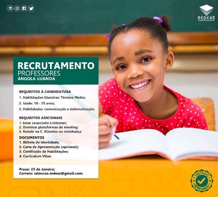 RECRUTAMENTO PARA PROFESSORES 