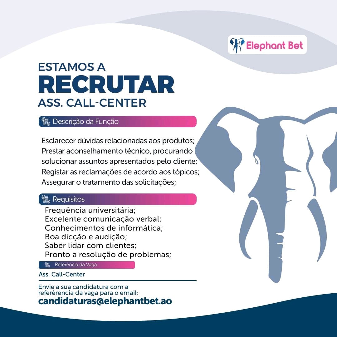 VAGA PARA ASS. CALL-CENTER 