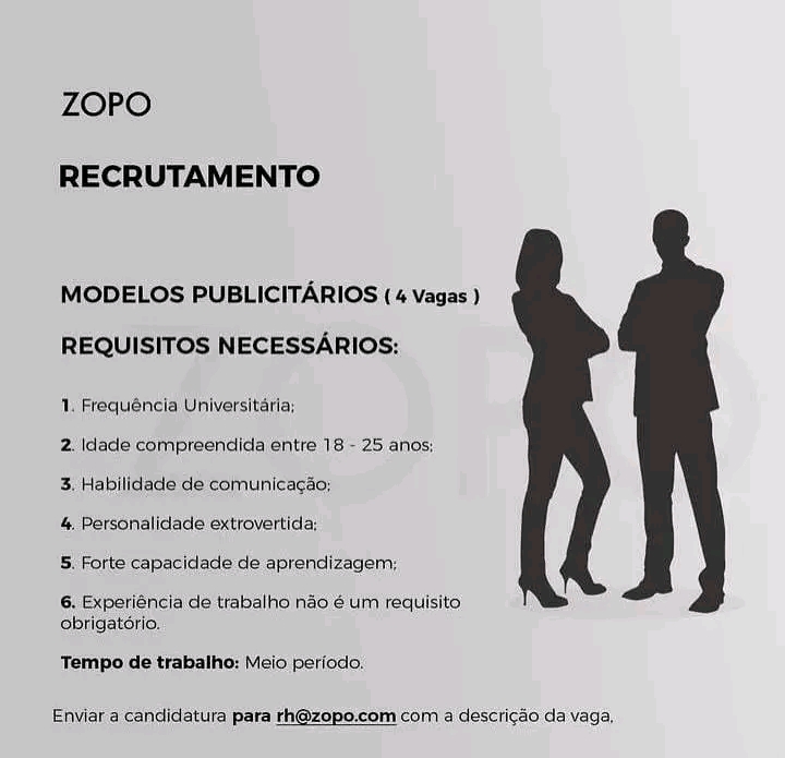 MODELOS PUBLICITÁRIOS (4 Vagas ) 