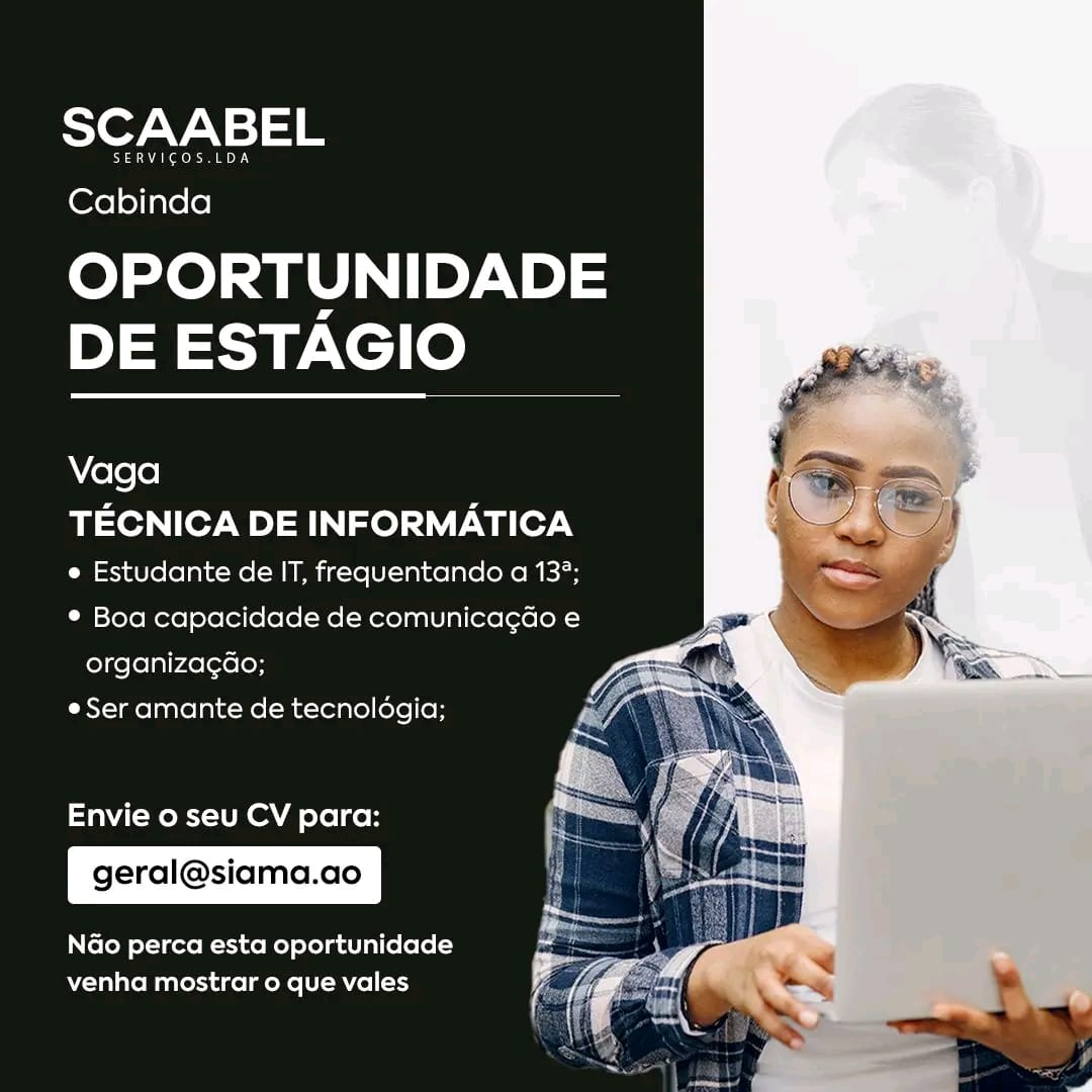 Recrutamento para uma (1) técnica de informática 