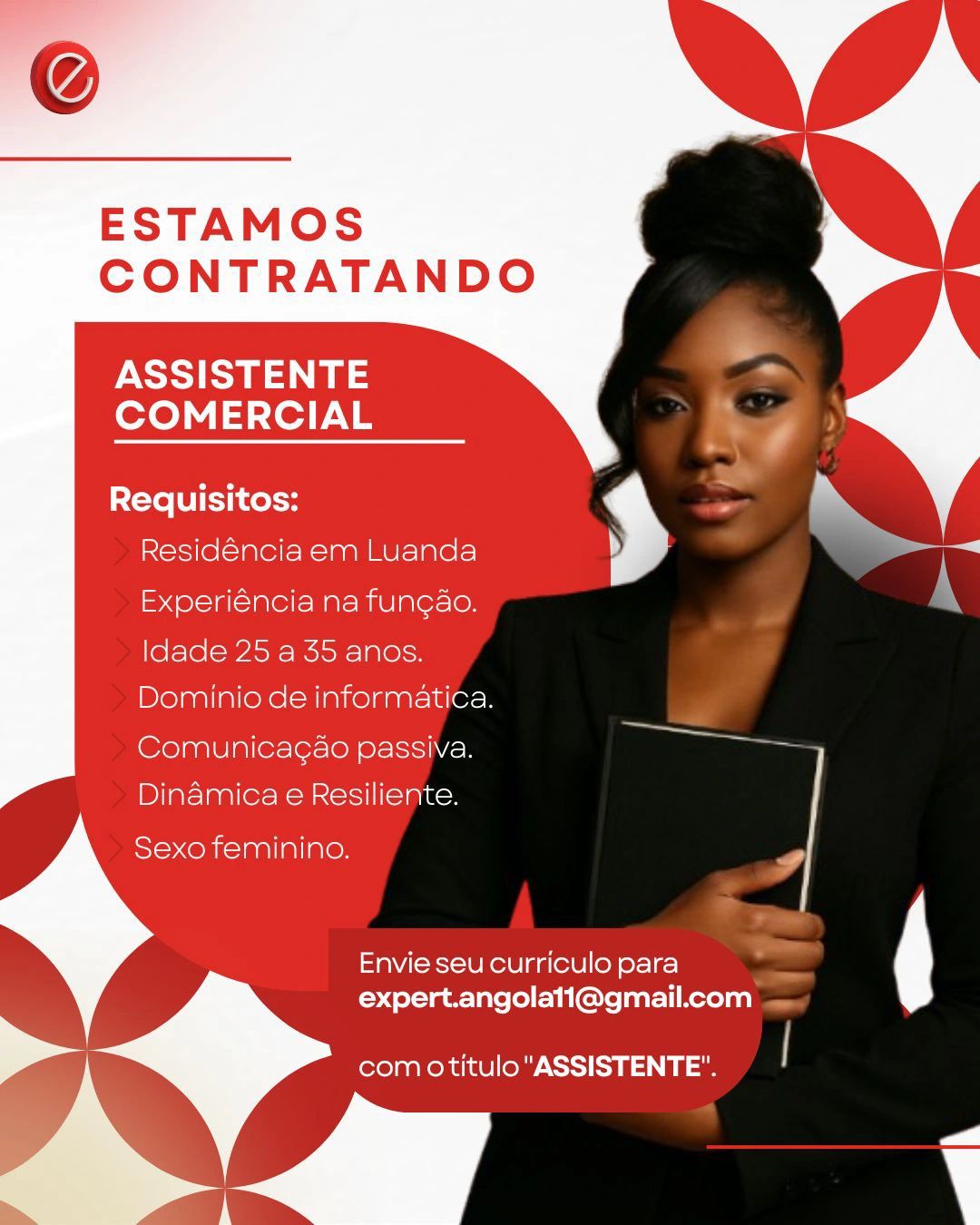 Vaga para Assistente Comercial