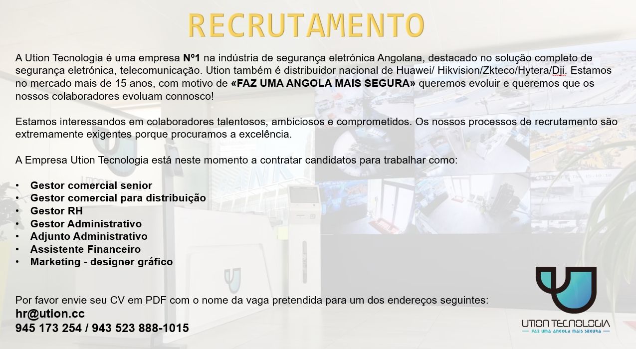 Sete (7) Vagas nas áreas Comerciais, RH, Marketing, etc