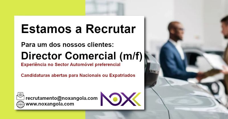 Vaga para Diretor Comercial (m/f)