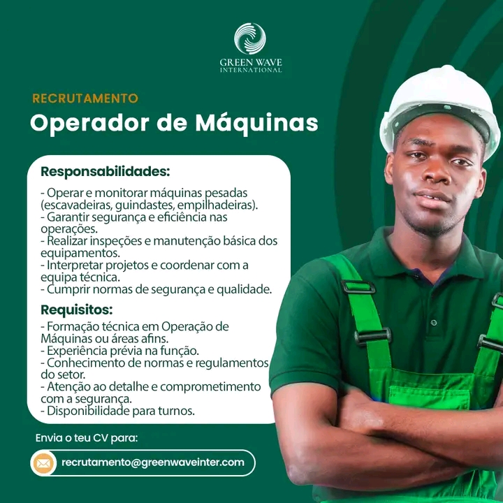 Vaga para Operador de Máquinas