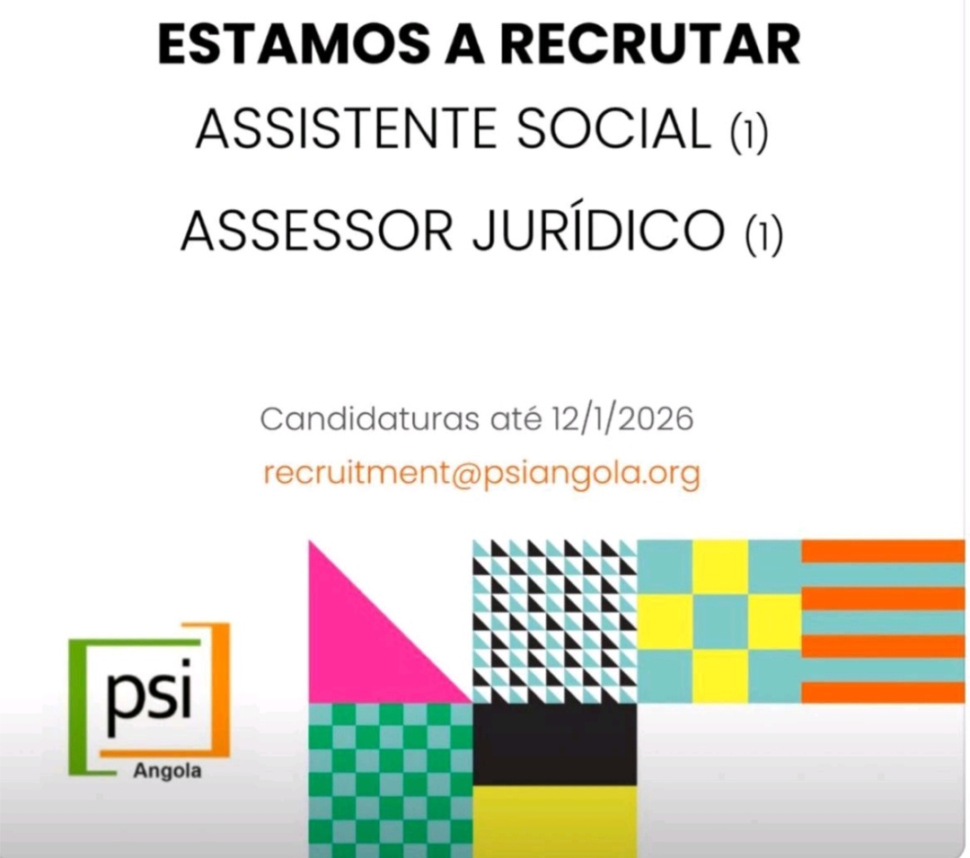 Oportunidade: ​Assistente Social e ​Assessor Jurídico