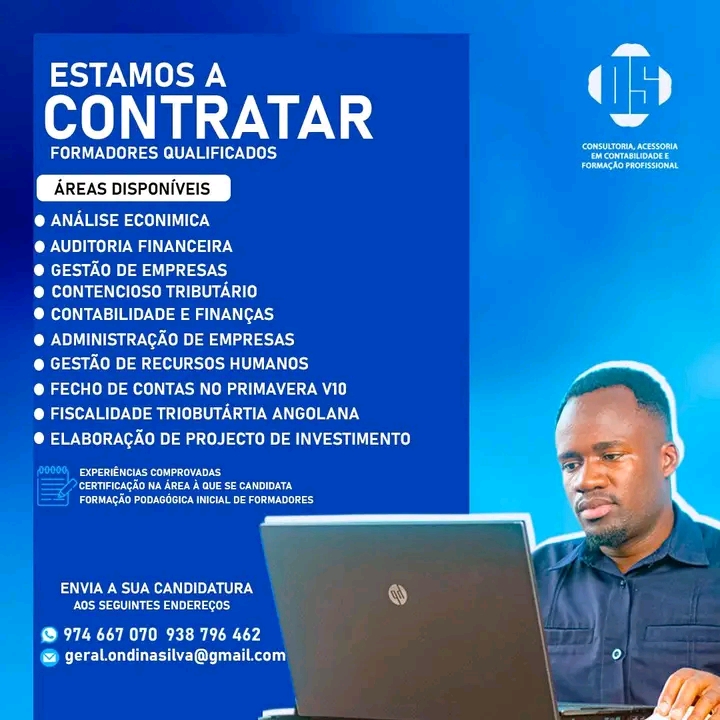 VAGAS PARA FORMADORES