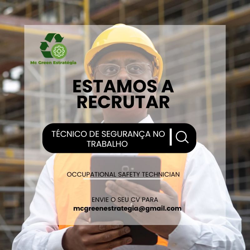 Vaga para Técnico de Segurança no Trabalho