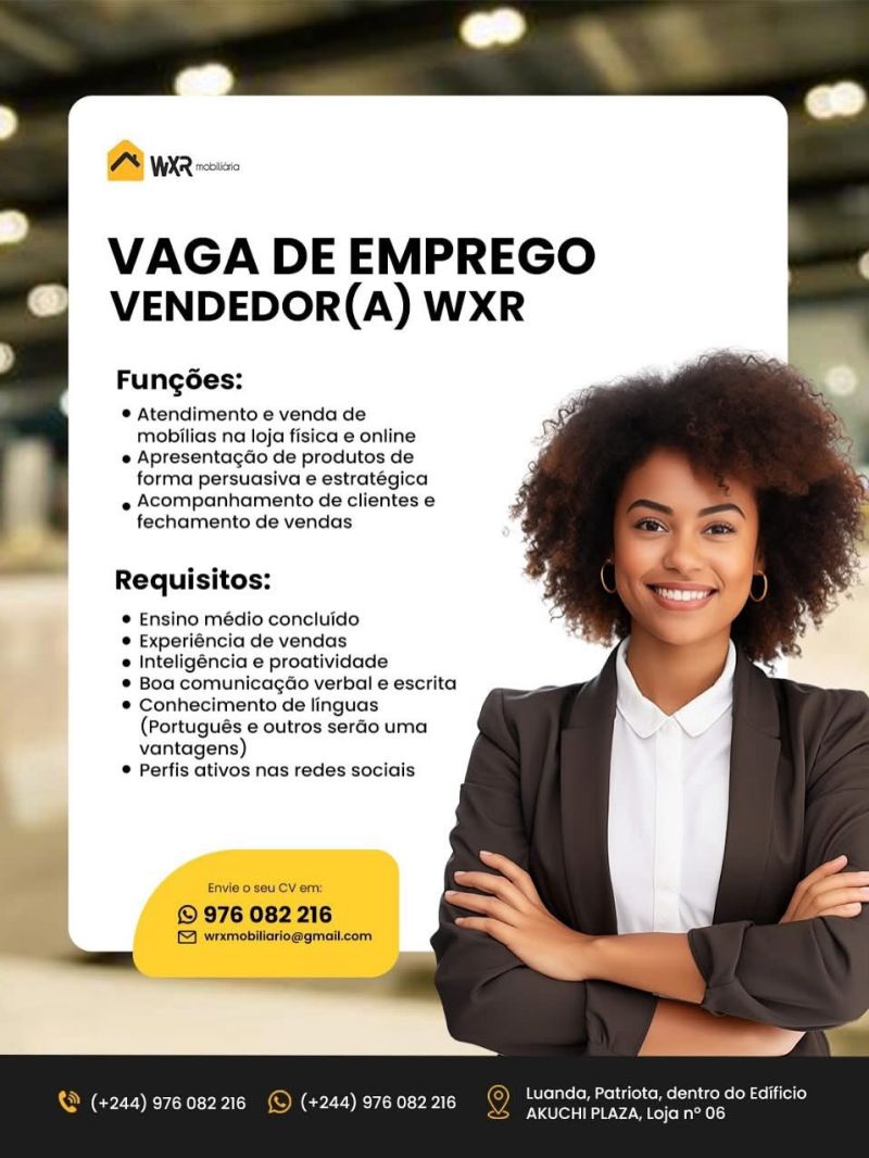 VAGA PARA VENDEDOR 