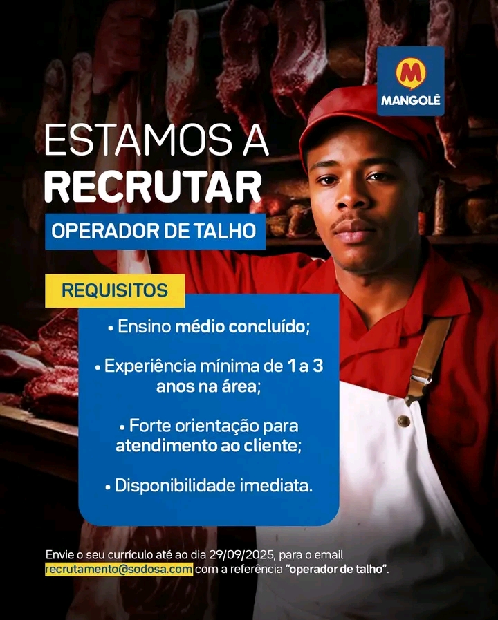 Vaga para Operador de Talho