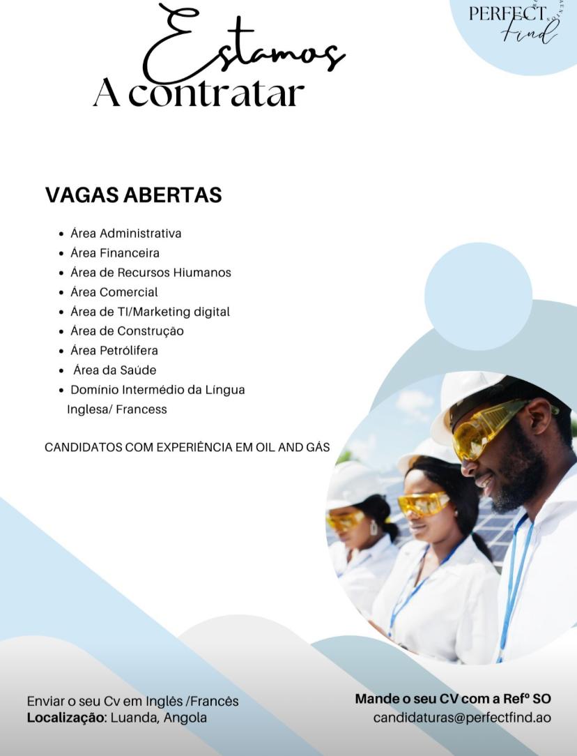 OPORTUNIDADE DE EMPREGO NA PERFECT FIND