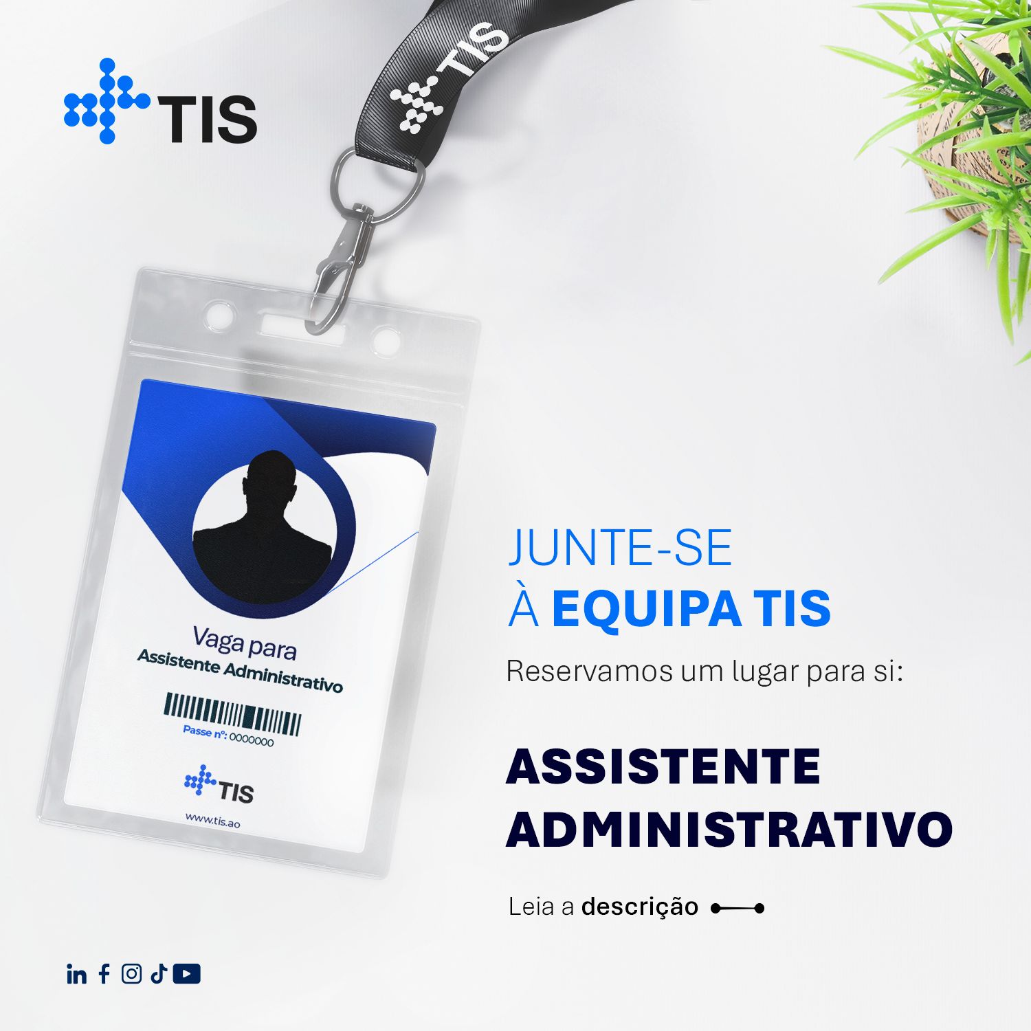 Vaga para Assistente Administrativo (m/f)