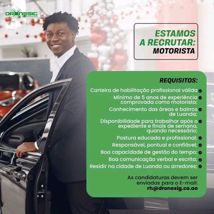 VAGA PARA MOTORISTA