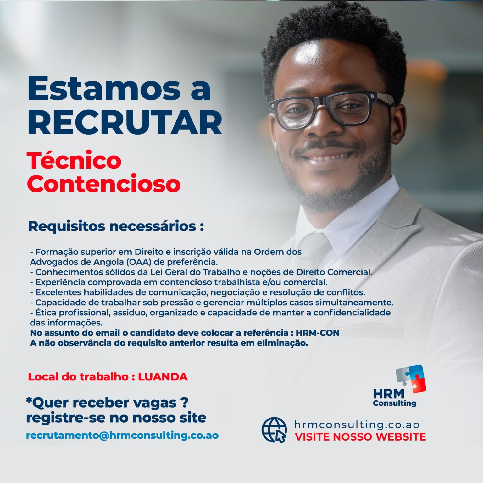 Estamos recrutando um Técnico Contencioso