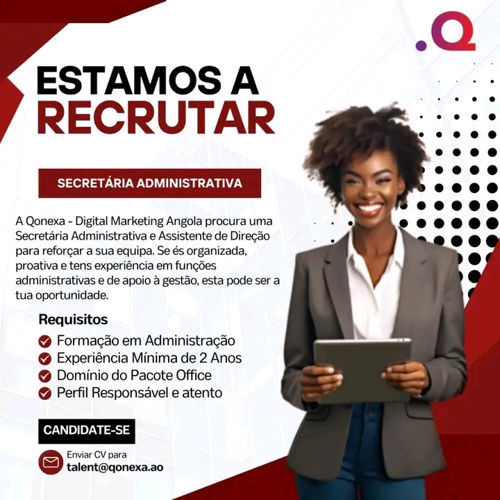 Vaga para Secretária Administrativa e Assistente de Direção 