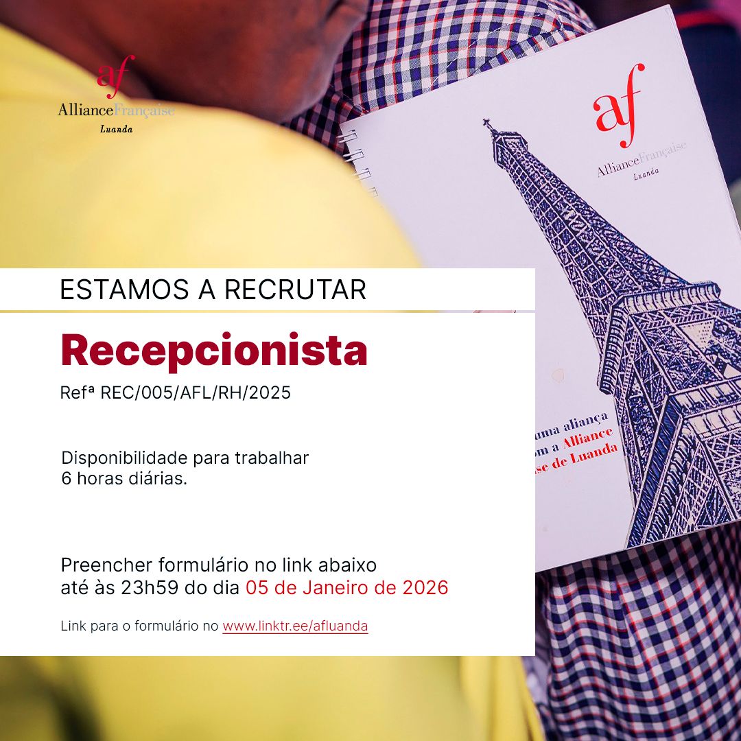 Estamos à procura de um(a) Recepcionista