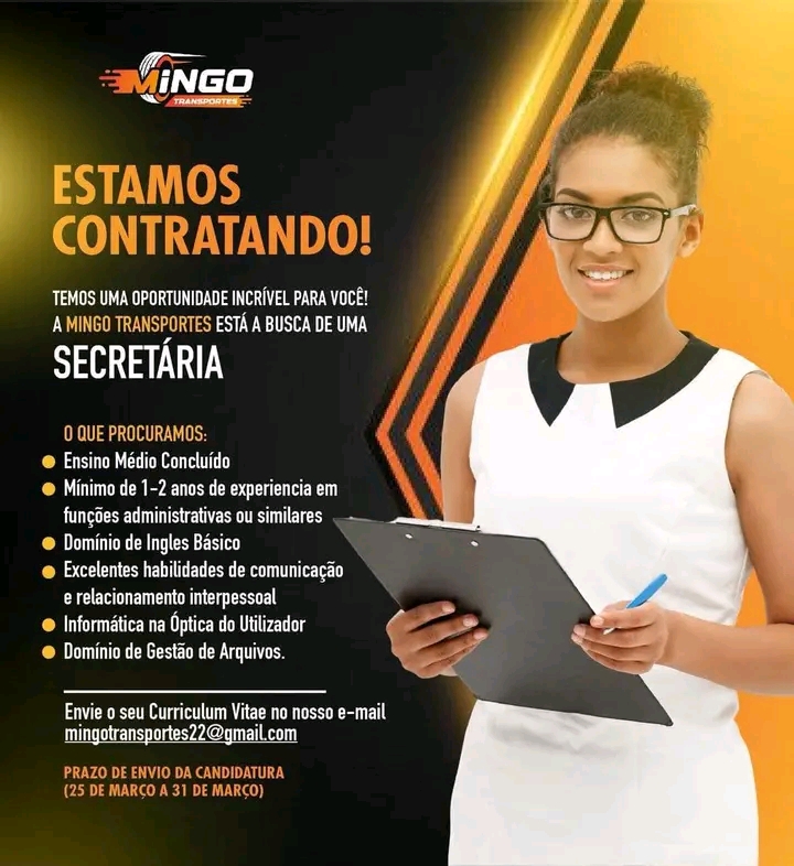 Vaga para Secretária