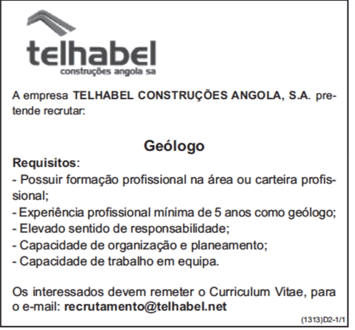VAGA PARA GEÓLOGO