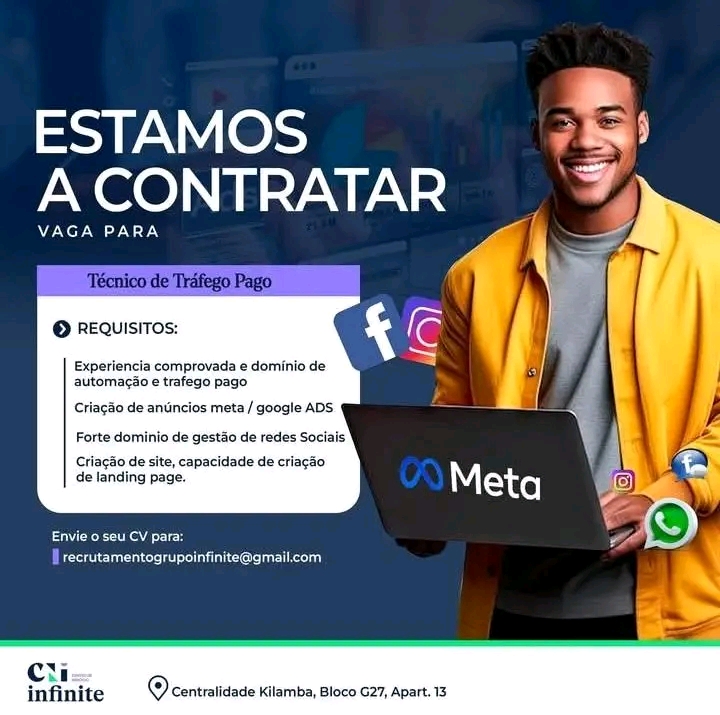 Vaga para Técnico de Tráfego Pago
