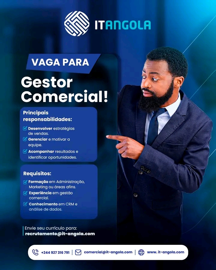 VAGA PARA GESTOR COMERCIAL 