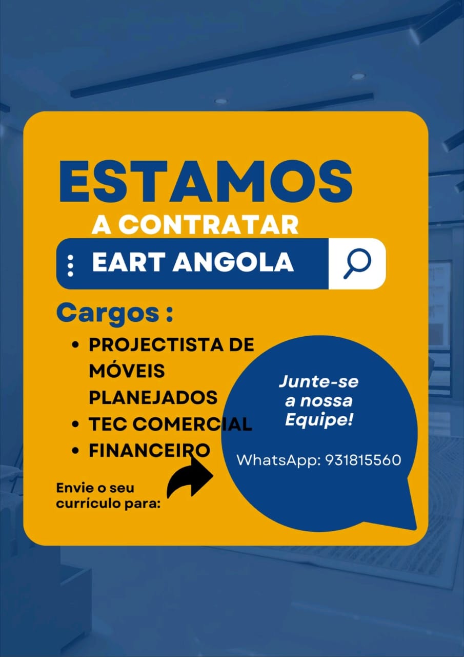 OPORTUNIDADE DE EMPREGO NA EART ANGOLA