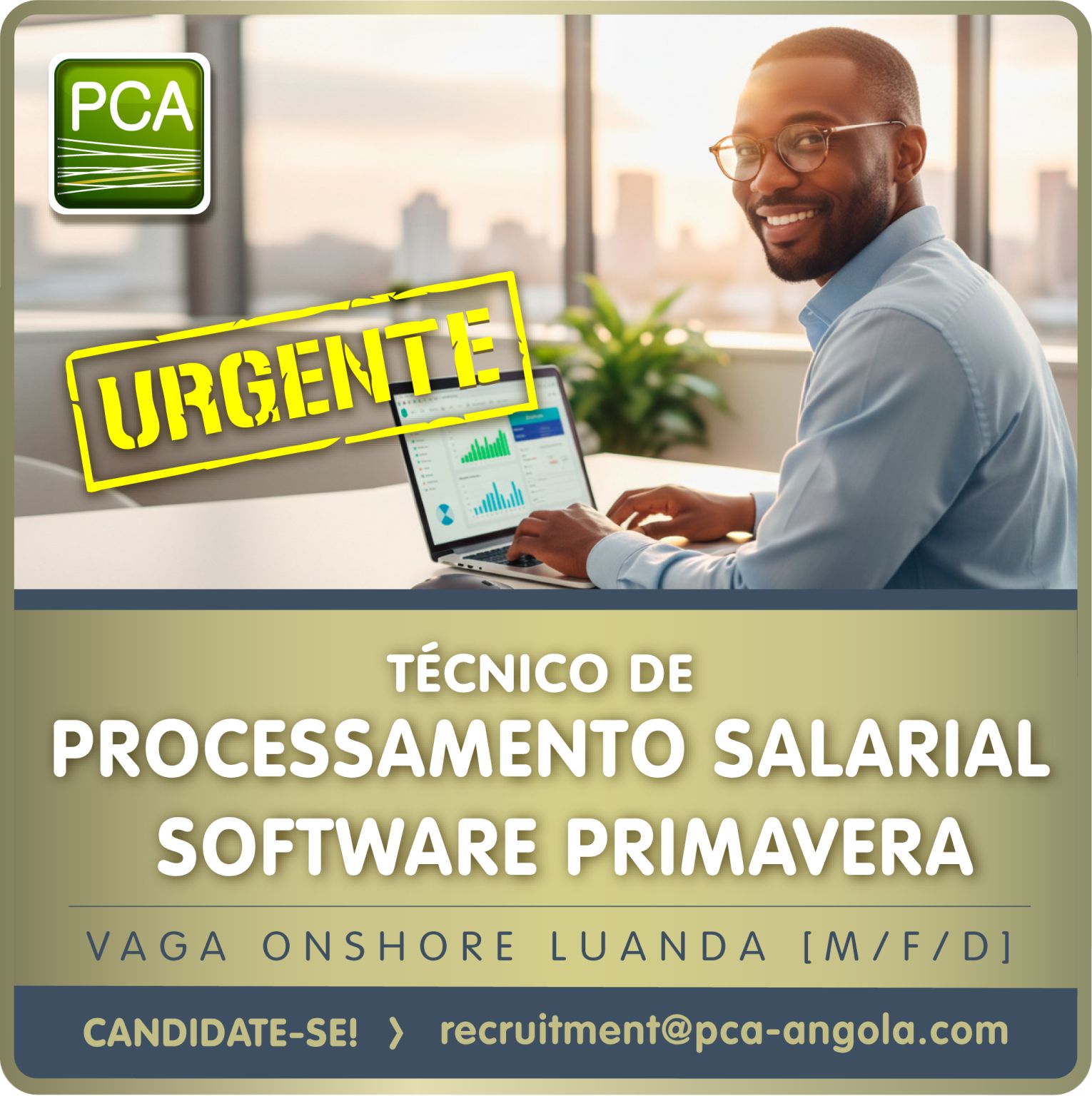 VAGA PARA TÉCNICO DE PROCESSAMENTO SALARIAL - SOFTWARE PRIMAVERA