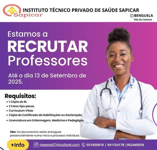 RECRUTAMENTO PARA PROFESSORES 