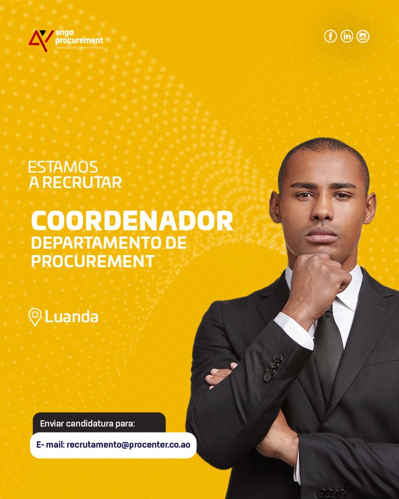 VAGA PARA 𝗖𝗢𝗢𝗥𝗗𝗘𝗡𝗔𝗗𝗢𝗥 – 𝗗𝗘𝗣𝗔𝗥𝗧𝗔𝗠𝗘𝗡𝗧𝗢 𝗗𝗘 𝗣𝗥𝗢𝗖𝗨𝗥𝗘𝗠𝗘𝗡𝗧