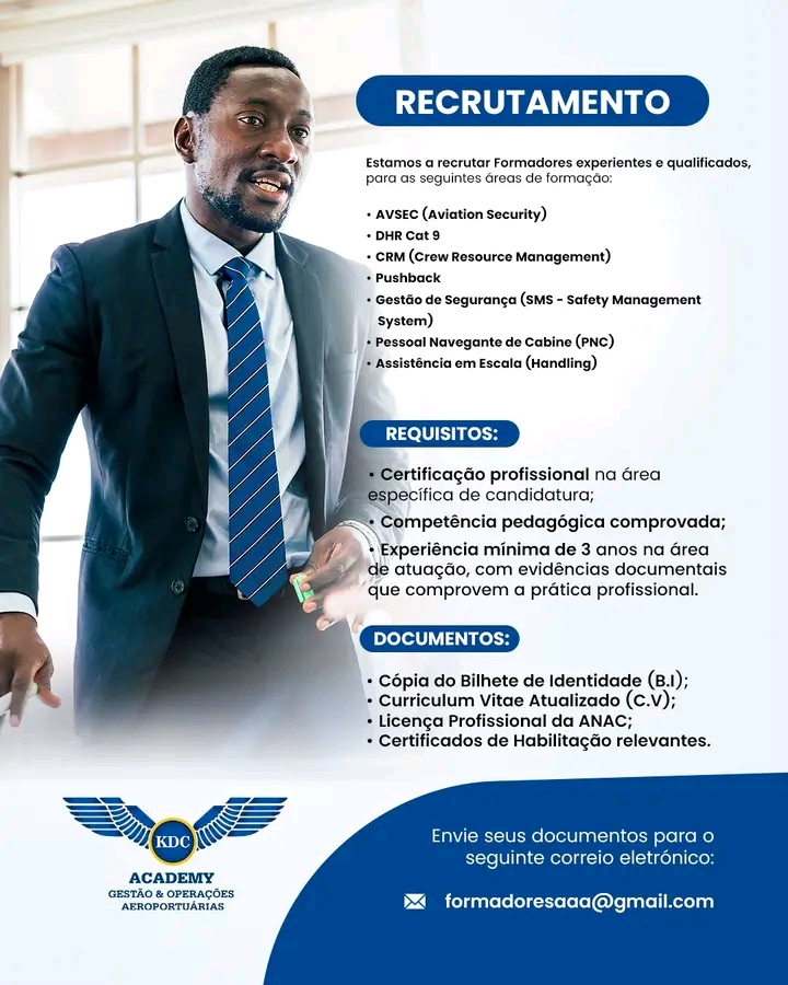RECRUTAMENTO DE FORMADORES 