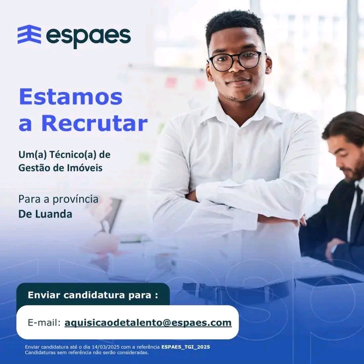 Vaga para Técnico(a) de Gestão de Imóveis