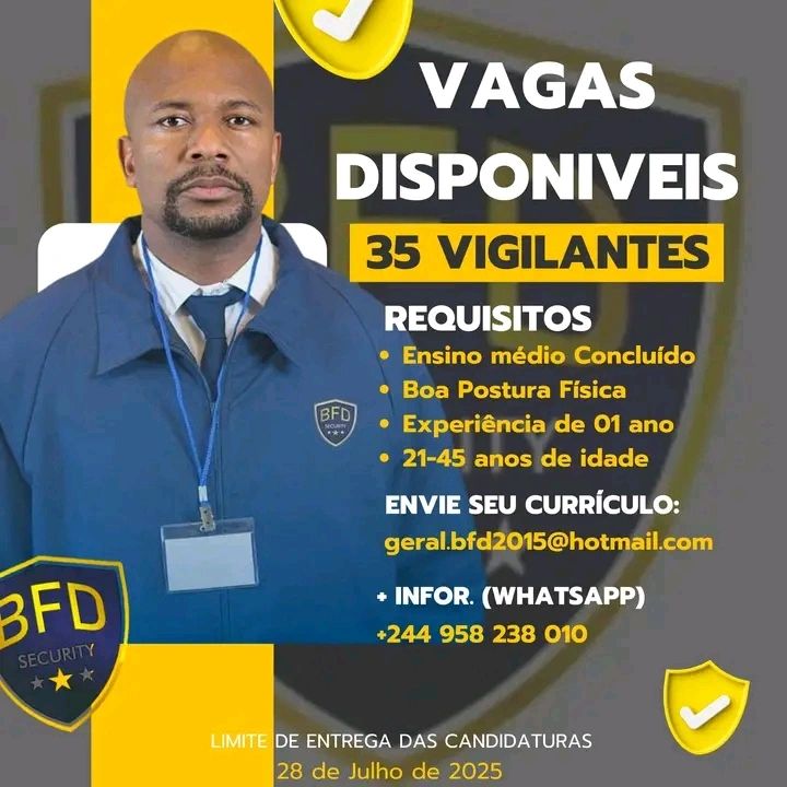 Trinta e Cinco (35) Vagas para Vigilantes