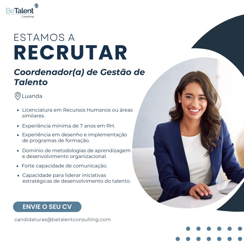 Vaga para Coordenador(a) de Gestão de Talento