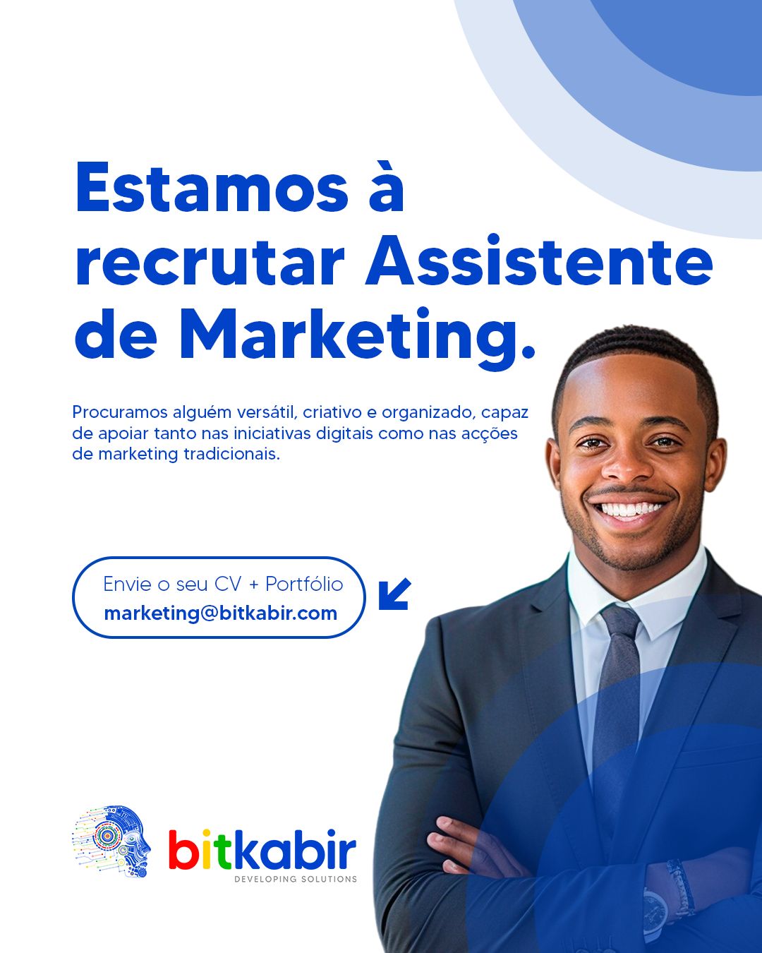 Estamos a recrutar Assistente de Marketing