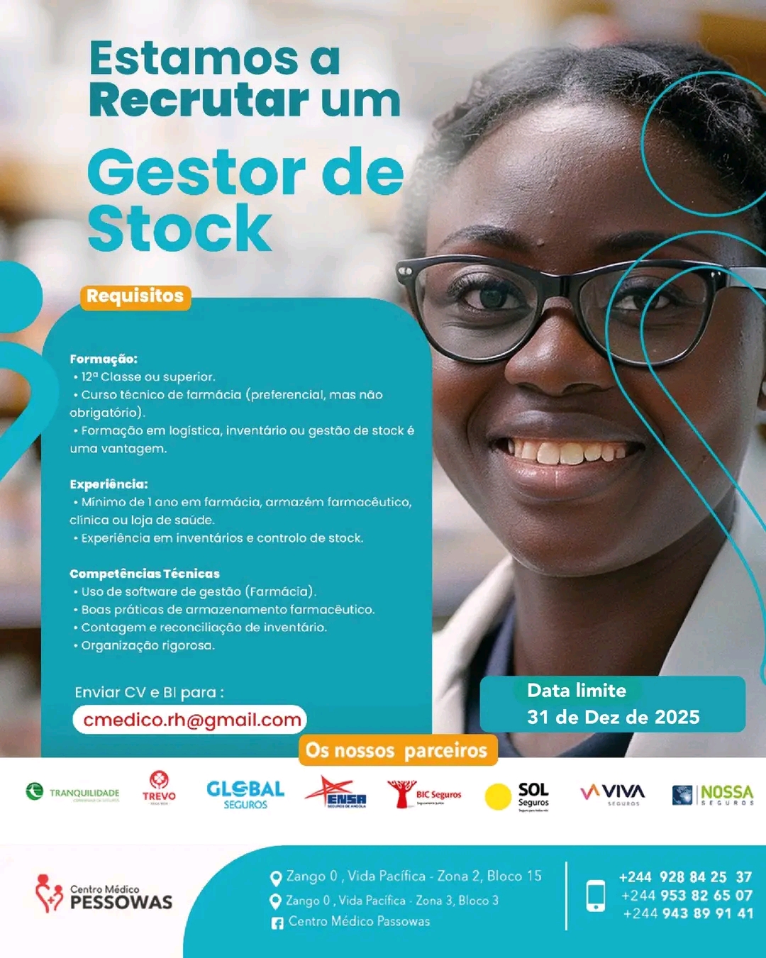 Vaga para 1 Gestor de Stock  