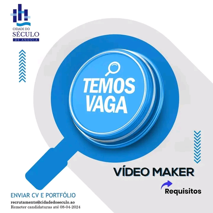 Cidade do Século está a recrutar Videomaker 