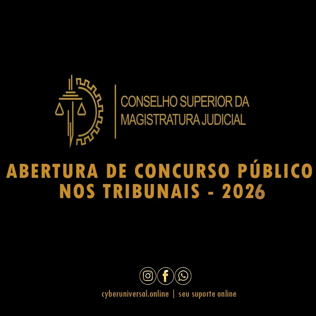 CONCURSO PÚBLICO: 556 VAGAS PARA FUNCIONÁRIOS JUDICIAIS NOS TRIBUNAIS DE COMARCA DE TODO O PAÍS