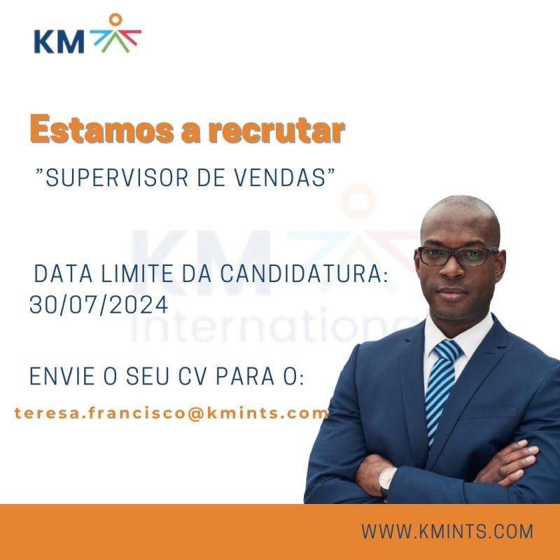 VAGA PARA SUPERVISOR DE VENDAS
