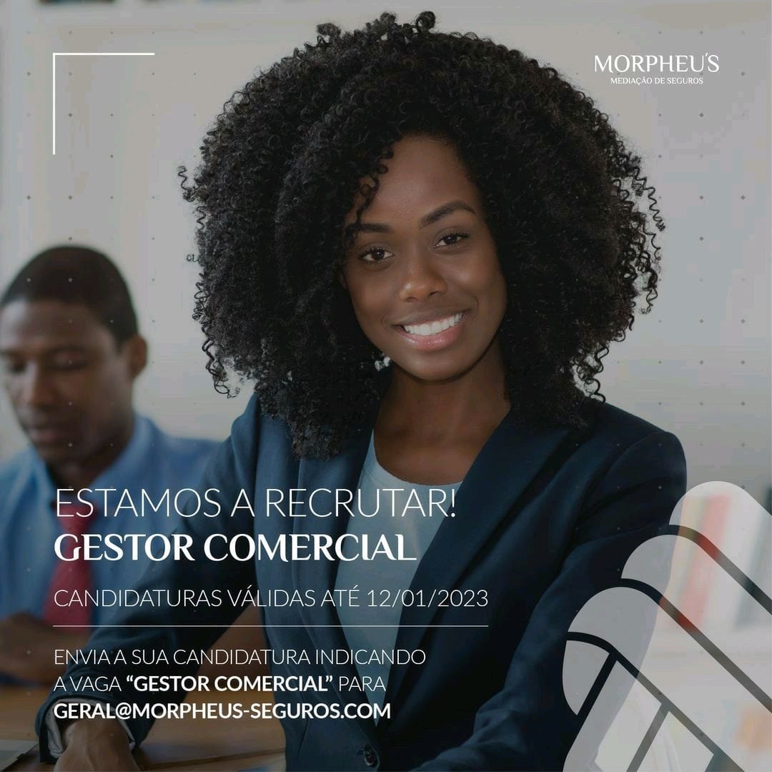 VAGA DISPONÍVEL NA MORPHEL'S -MEDIAÇÃO DE SEGUROS
