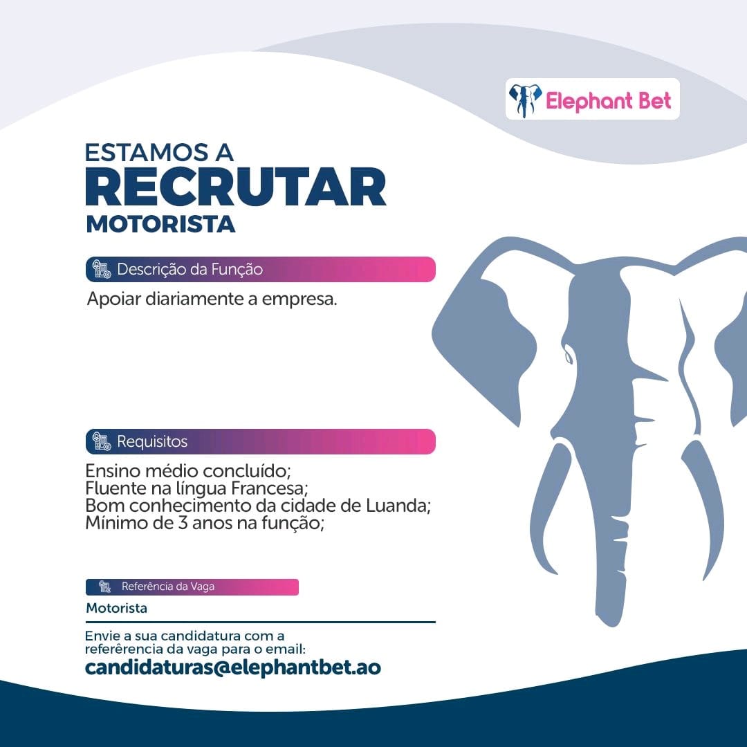 VAGA DISPONÍVEL PARA MOTORISTA
