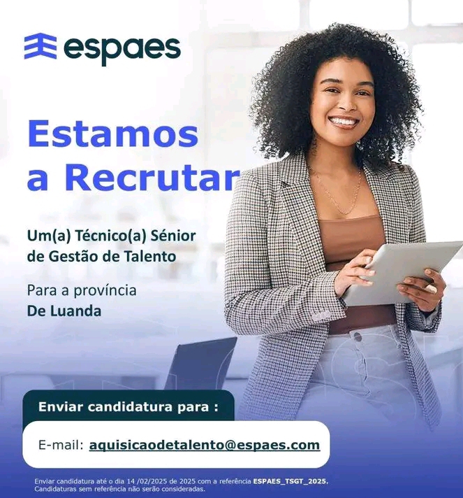 Vaga para Técnico (a) Sénior de Gestão de Talentos
