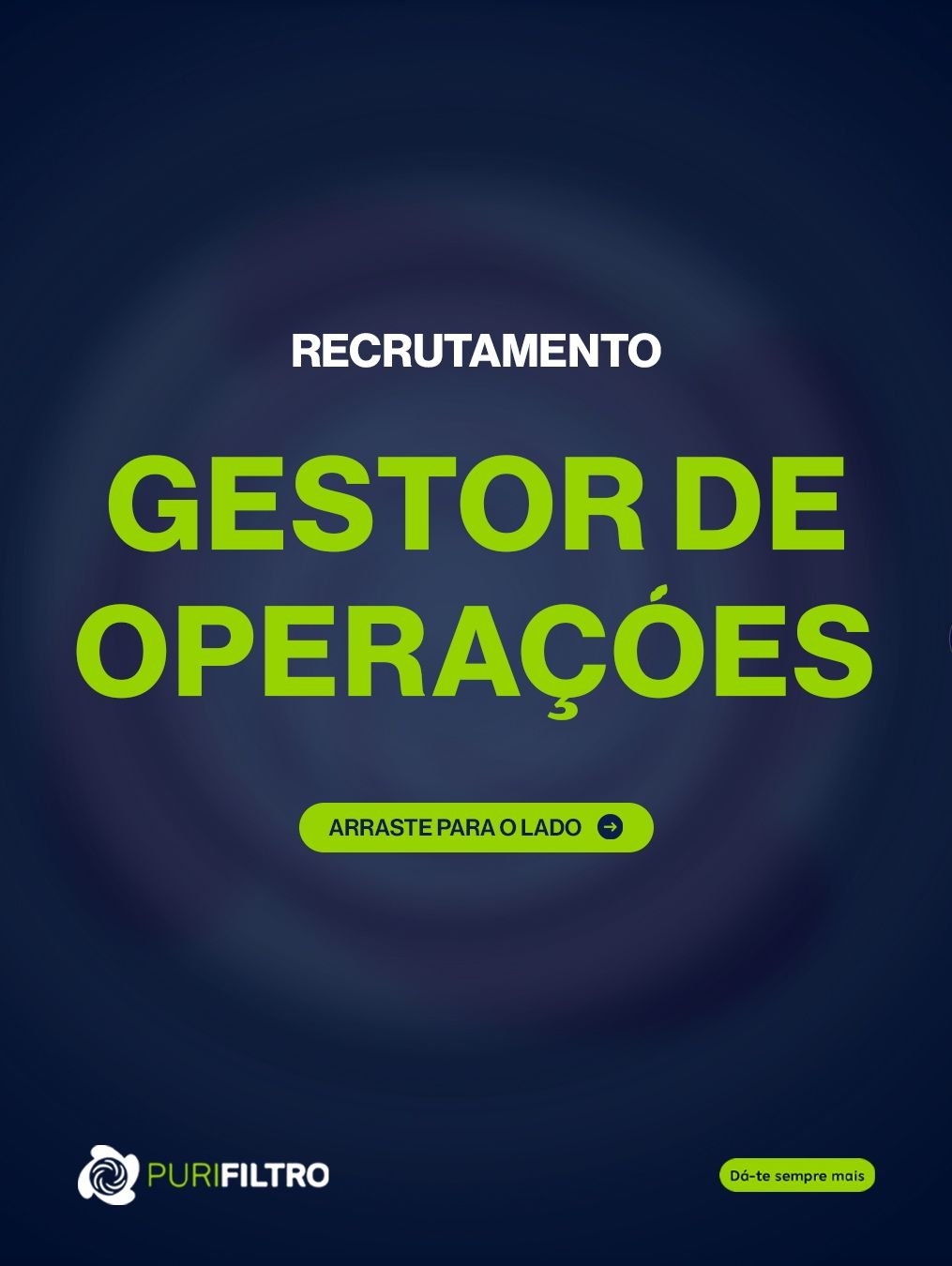 Vaga para Gestor de Operações