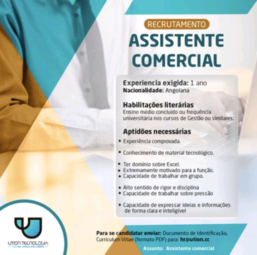 VAGA PARA ASSISTENTE COMERCIAL