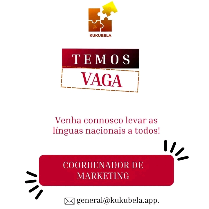 Vaga para Coordenador(a) de Marketing 