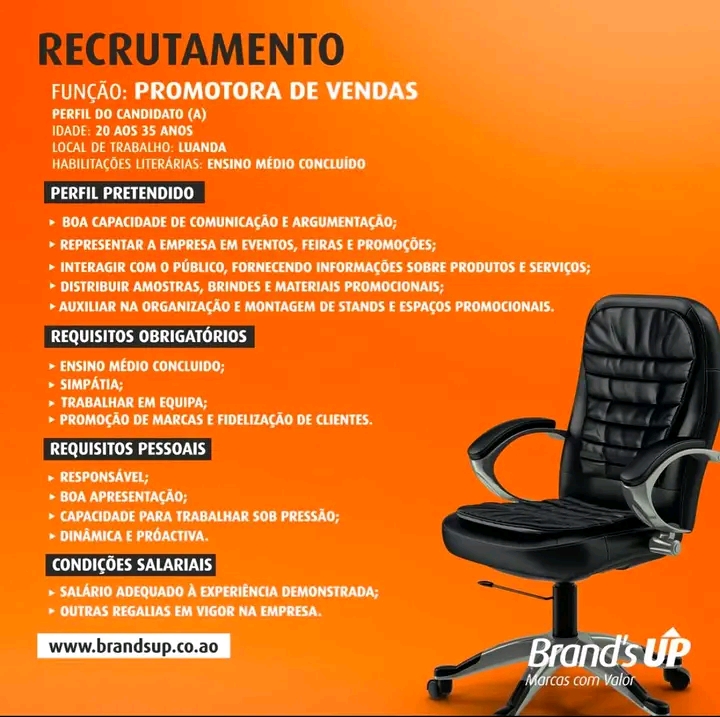 Vaga para Promotora de Vendas
