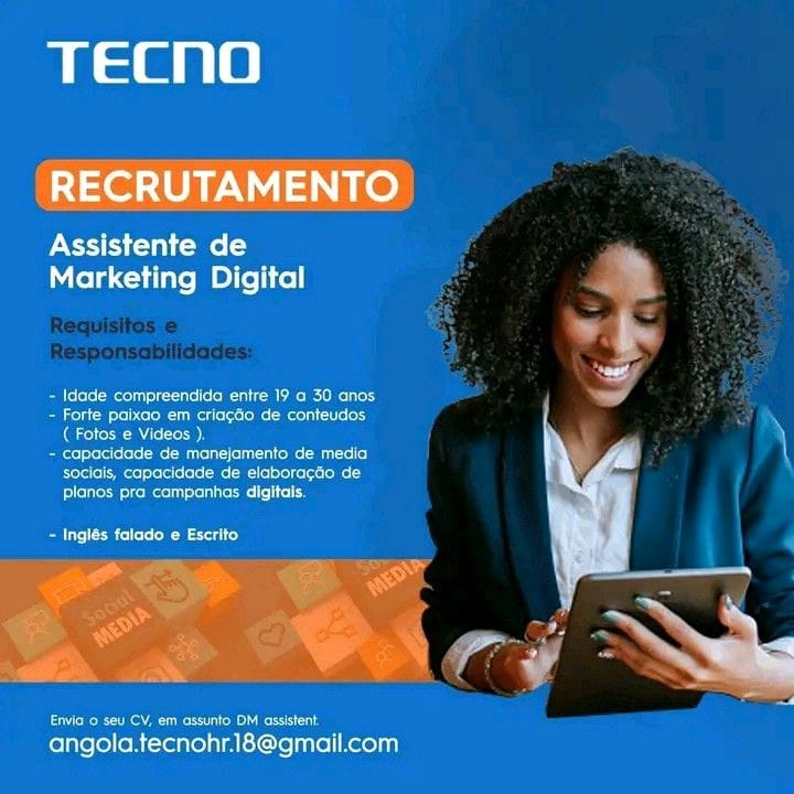 Vaga para Assistente de Marketing Digital - Empregos Yoyota