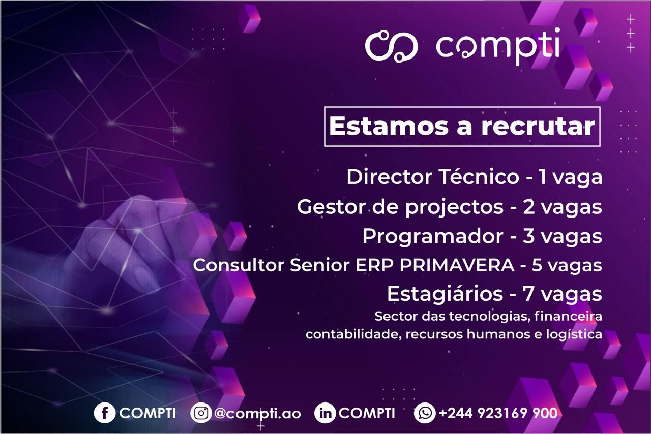 Dezoito (18) Vagas Disponíveis na COMPTI