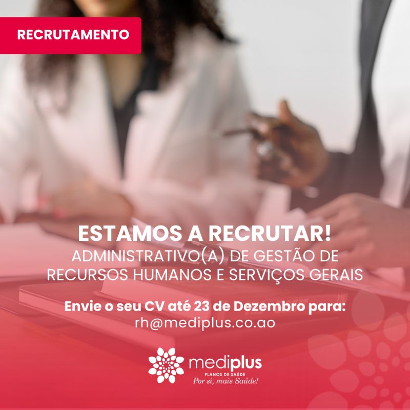 Vaga para Administrativo(a) de Gestão de Recursos Humanos e Serviços Gerais